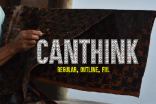 Canthink Typeface: Editorial Design With Batik Soul