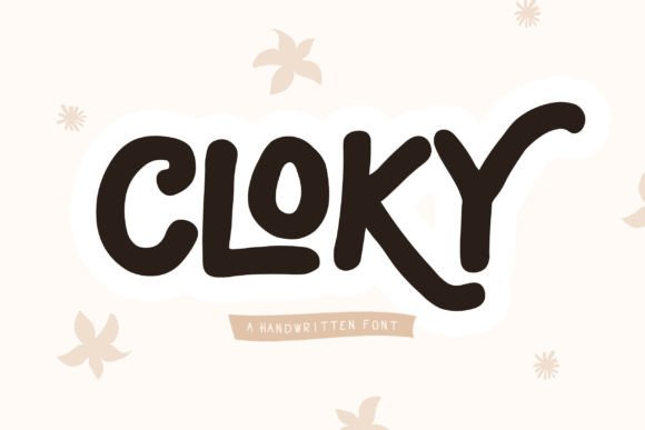 Cloky: A Playful Handwritten Font for Small Business Branding