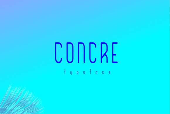 Concre Font: A Clean Typeface for Handmade Labels
