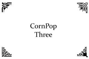 CornPop Three: A Playful Dingbat Font for Crafters