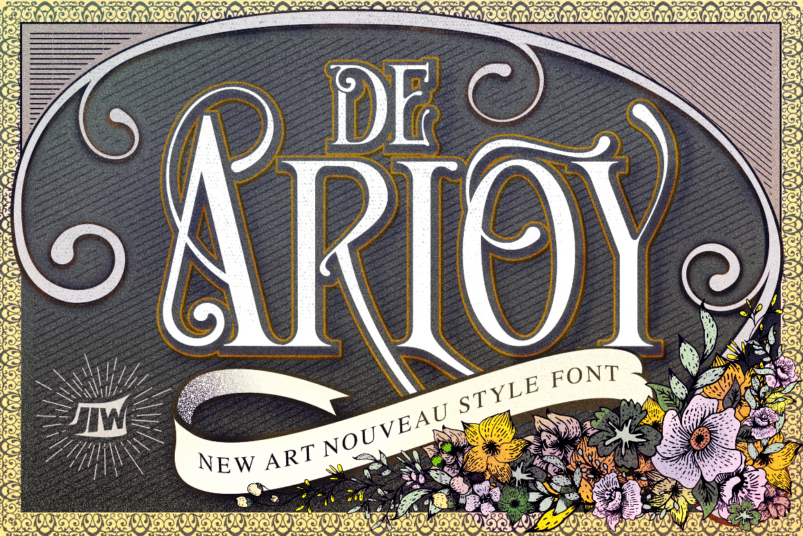 De Arloy: The Art Nouveau Typeface for Handmade Brands