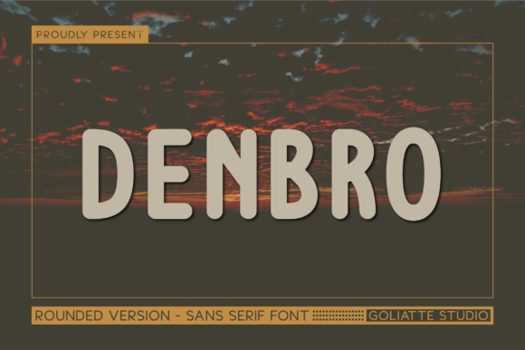 Denbro Font: A Playful Typeface for Modern Brand Identity
