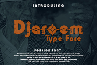 Djaroem: A Decorative Font for Bold Campaign Headlines