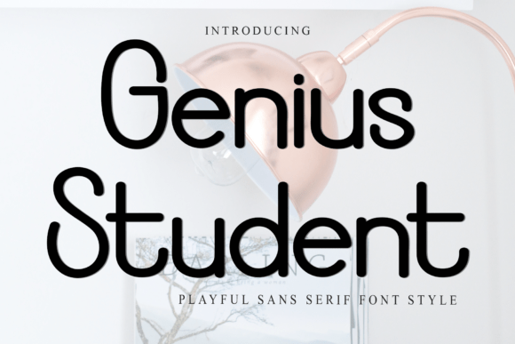 Genius Student: A Soft Sans Serif Font for Modern Web Design
