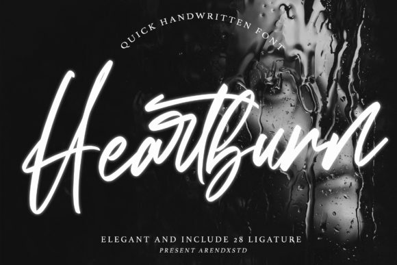 Heartburn Font: A Handwritten Typeface for Web Design
