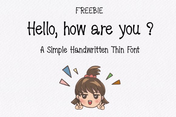Hello, How Are You: A Dainty Handwritten Font for Crafters