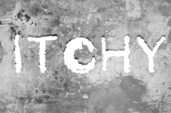 Itchy Font: A Playful Typeface for Handmade Labels