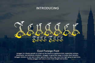 Jengger: A Bold Decorative Font for Handmade Brands
