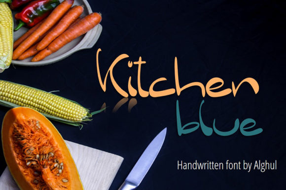 Kitchen Blue: A Friendly Handwritten Font for Makers