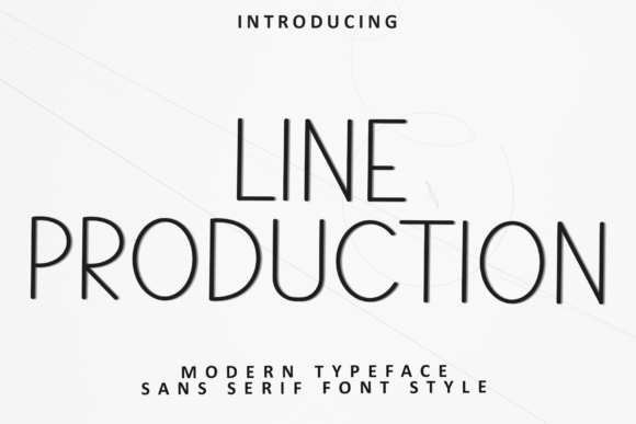 Line Production: The Festive Sans Serif Typeface for Holiday Campaigns