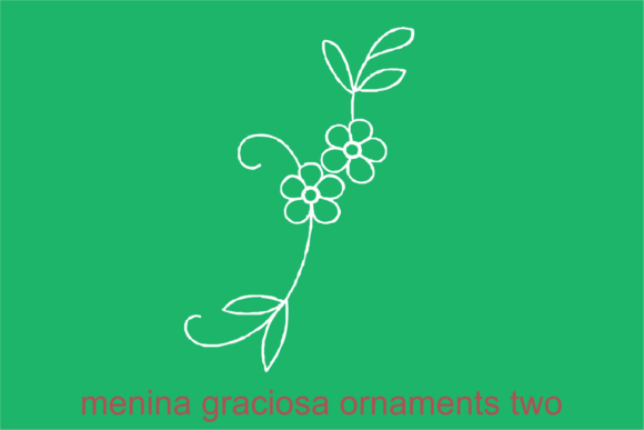 Menina Graciosa Ornaments: A Typeface for Elegant Branding