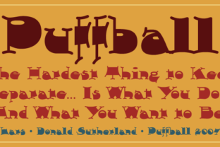 Puffball Typeface: A Playful Display Font for Editorial Design