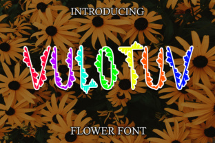 Vulotuv Flower: A Playful Typeface for Digital Design